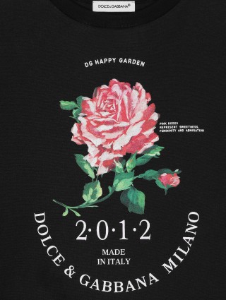 Черная футболка Dolce&Gabbana из джерси: фото 3 Черная футболка Dolce&Gabbana из джерси: фото 3 - Invogue