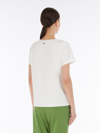 Белая футболка Weekend Max Mara из органического хлопка: фото 3 - Invogue