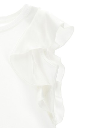 Молочная майка MONNALISA с рюшами: фото 2 - Invogue