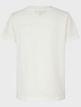 Белая футболка EMPORIO ARMANI KIDS из хлопка: фото 1 - Invogue