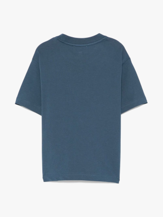 Синя футболка EMPORIO ARMANI KIDS з логотипом: фото 1 - Invogue