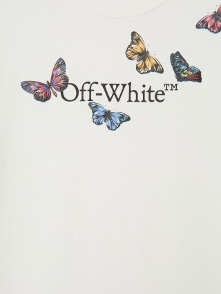 Белая футболка OFF WHITE хлопковая: фото 2 - Invogue