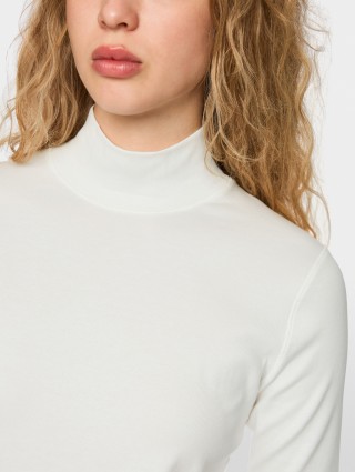 Белая  футболка MARC CAIN из эластичного хлопка: фото 5 - Invogue