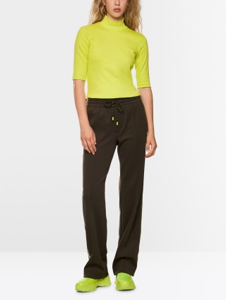 Желтая  футболка MARC CAIN из эластичного хлопка: фото 1 - Invogue