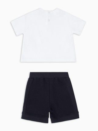 Комплект Emporio Armani з футболки та шортів: фото 1 - Invogue