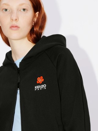 Чорне худі KENZO на блискавці: фото 4 - Invogue