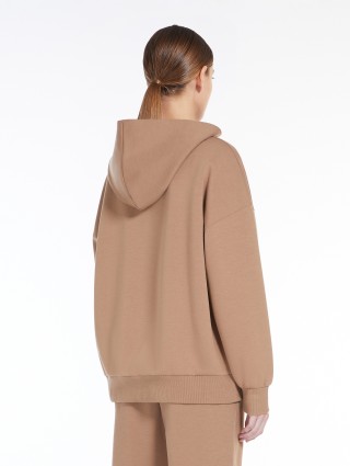 Темно-бежевое худи Max Mara с логотипом: фото 2 - Invogue