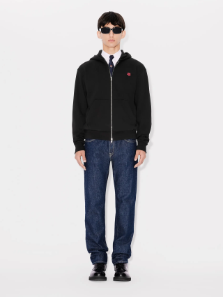 Чорне худі KENZO з застібкою-блискавкою: фото 1 - Invogue