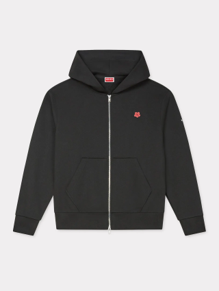 Чорне худі KENZO з застібкою-блискавкою: фото - Invogue