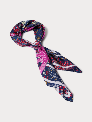 Бузкова хустка MARINA RINALDI шовкова: фото 2 Бузкова хустка MARINA RINALDI шовкова: фото 2 - Invogue