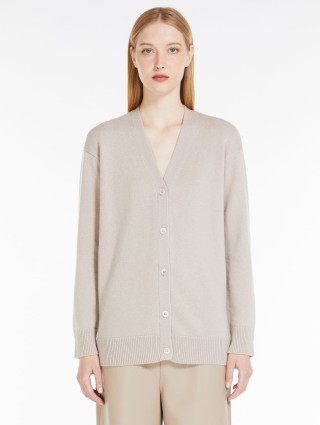 Кремовый кардиган MAX MARA из шерсти и кашемира: фото 1 - Invogue