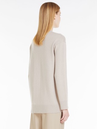 Кремовый кардиган MAX MARA из шерсти и кашемира: фото 2 - Invogue