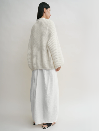 Белый кардиган Totême свободного кроя: фото 3 - Invogue