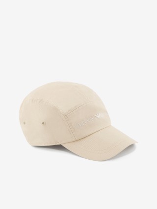 Бежевая кепка Emporio Armani хлопчатобумажная: фото - Invogue