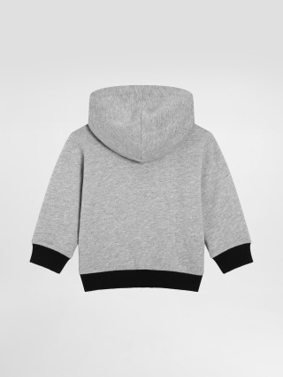 Серое худи DOLCE&GABBANA KIDS флисовое: фото 1 Серое худи DOLCE&GABBANA KIDS флисовое: фото 1 - Invogue