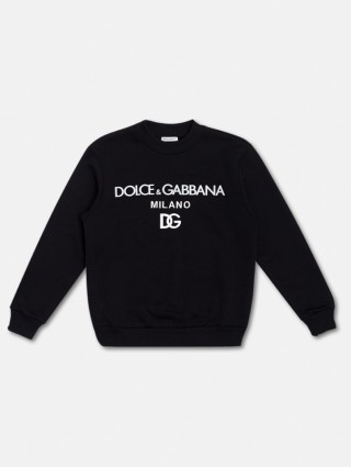 Чёрная кофта DOLCE&GABBANA KIDS: фото - Invogue