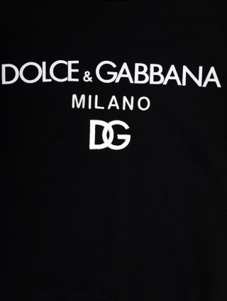 Чёрная кофта DOLCE&GABBANA KIDS: фото 2 - Invogue