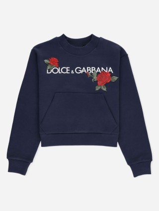 Синяя кофта DOLCE&GABBANA KIDS: фото - Invogue