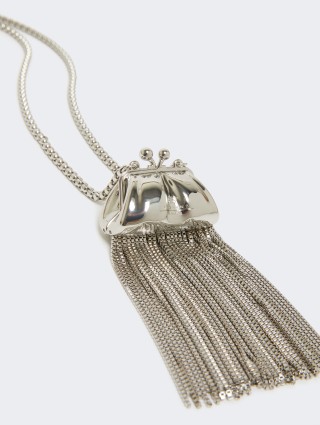 Серебряное колье WEEKEND ACCESSORIES с подвеской: фото 2 - Invogue