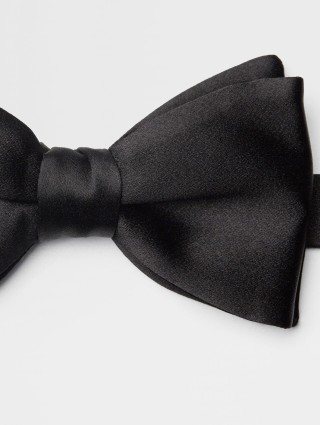 Черный галстук-бабочка Zegna из шелка: фото 2 - Invogue
