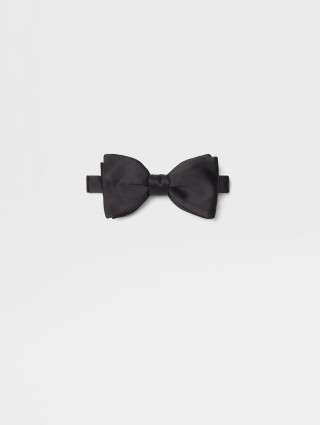 Черный галстук-бабочка Zegna из шелка: фото - Invogue
