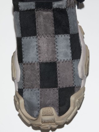 Серые кроссовки Acne Studios из кожи: фото 2 - Invogue