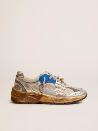 Сріблясті кросівки Golden Goose на шнурівці: фото - Invogue