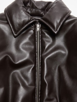 Коричневая куртка-бомбер Acne Studios свободного кроя: фото 5 - Invogue