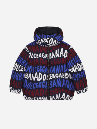 Черная куртка Dolce&Gabbana с принтом: фото - Invogue