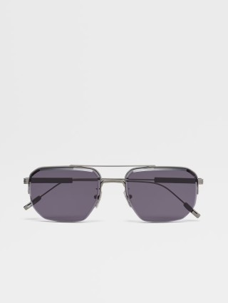 Серые очки ZEGNA: фото - Invogue
