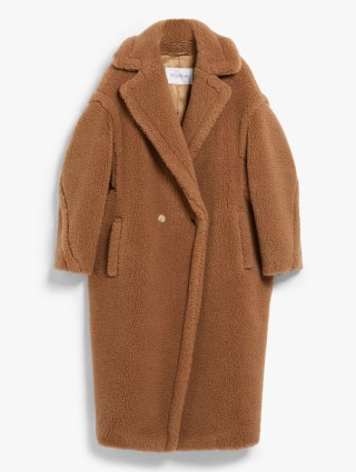 Темно-бежевое пальто Max Mara Teddy Bear: фото - Invogue