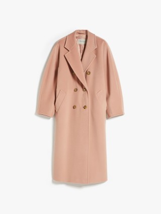 Светло-розовое пальто MAX MARA из смеси шерсти и кашемира: фото - Invogue