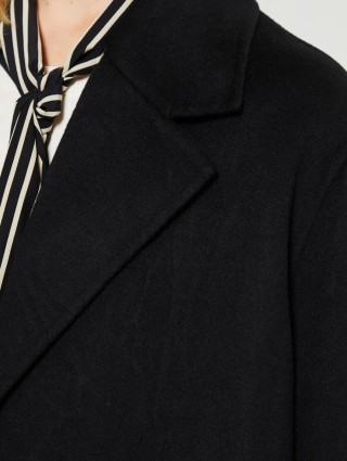 Черное пальто Acne Studios из шерсти: фото 4 - Invogue