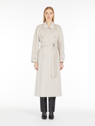 Кремовый тренч Max Mara из шерсти: фото 1 - Invogue