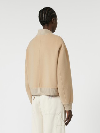 Темно-бежевый бомбер WEEKEND MAX MARA из смеси шерсти: фото 3 - Invogue