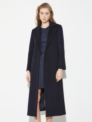 Темно-синее пальто MAX&CO из чистой шерсти: фото 3 - Invogue