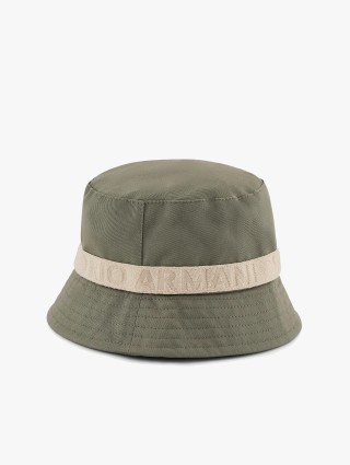 Зелена панама Emporio Armani з логотипом: фото - Invogue