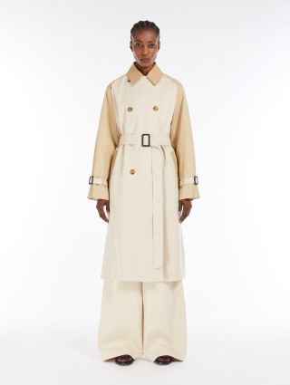 Кремовый плащ WEEKEND MAX MARA двусторонний: фото 2 - Invogue
