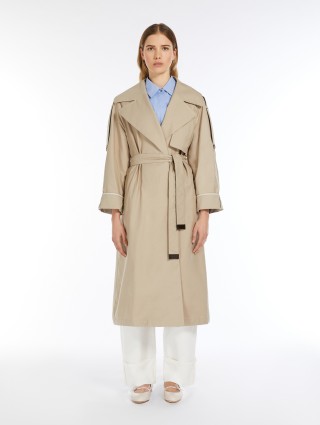 Бежевый тренч Max Mara оверсайз: фото 3 - Invogue