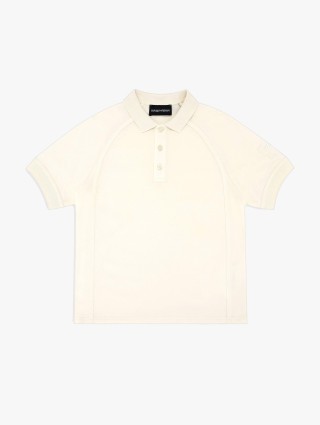 Белое поло Emporio Armani хлопковое: фото - Invogue