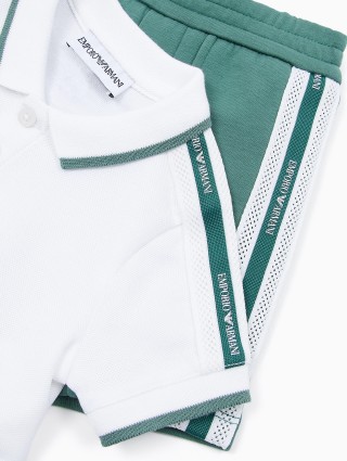 Комплект из футболки и шортов Emporio Armani: фото 2 - Invogue