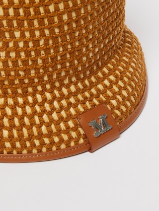 Коричневая шляпа Max Mara из вискозы: фото 2 - Invogue