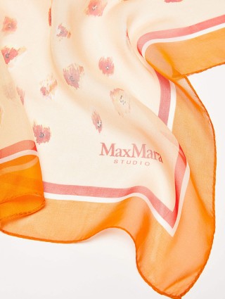Оранжевый шарф MAX MARA: фото 1 - Invogue