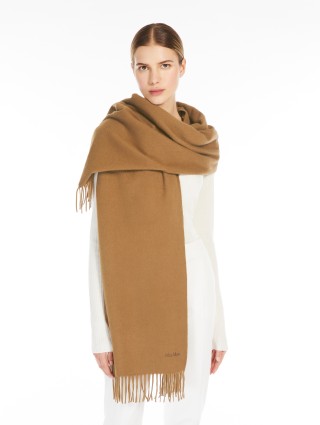 Бежевый шарф MAX MARA из кашемира: фото 1 - Invogue
