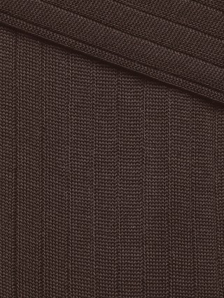 Коричневые носки Zegna из хлопкового джерси: фото 2 - Invogue