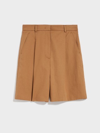 Коричневые шорты WEEKEND MAX MARA: фото - Invogue