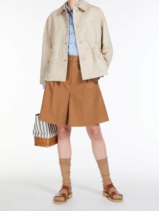 Коричневые шорты WEEKEND MAX MARA: фото 3 - Invogue