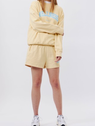 Жёлтые шорты SPORTY&RICH: фото 5 - Invogue