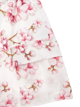 Білі шорти MONNALISA з квітковим принтом: фото 2 - Invogue