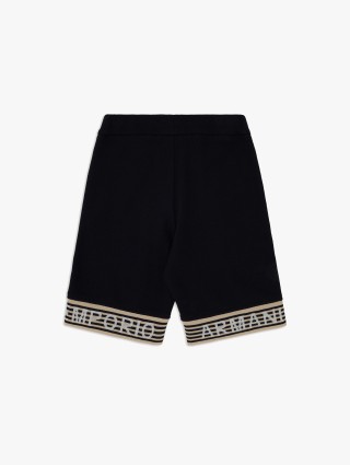 Темно-синие шорты Emporio Armani бермуды: фото 1 - Invogue